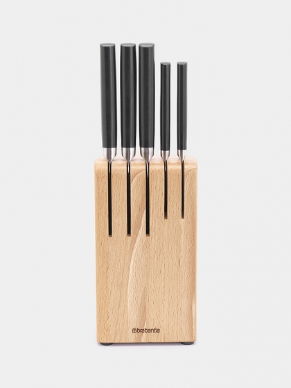 Brabantia, Ceppo in legno + 5 coltelli